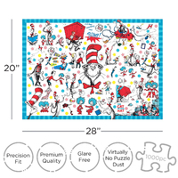 Dr Seuss Cat in the Hat Collage 1000pc Jigsaw Puzzle additional image