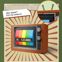 Jaki Mini Retro Colour Television Brick Kit additional image