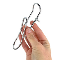 Mini Paper Clip Wall Hooks Set of 3 [Colour: Chrome] additional image