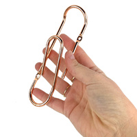 Mini Paper Clip Wall Hooks Set of 3 [Colour: Copper] additional image