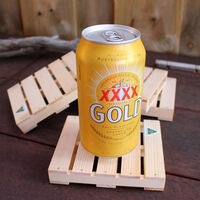 Mini Wooden Pallet Coasters 4 Pack additional image