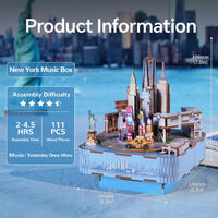 New York 3D Rotating Music Box Kit additional image