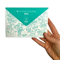 OMY Colouring Postcards Atlas additional image