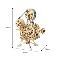 Robotime Mechanical Gears Vitascope Vintage Movie Projector additional image
