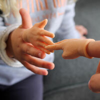 Rock Paper Scissors Mini Finger Hand Puppets 3 Pack additional image