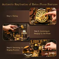 Retro Telephone Model Building Kit 766pcs additional image