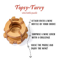 Topsy Turvy Wine Bottle Brainteaser additional image