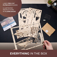UGears Zeppelin 2.5D Wooden Puzzle Kit additional image
