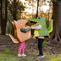 3D Cardboard Billie the Crocodile Costume Kit additional image