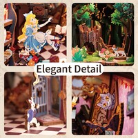Alice in Wonderland 3D Wooden Puzzle DIY Book Nook Kit additional image
