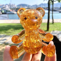 3D Brown Teddy Crystal Puzzle additional image