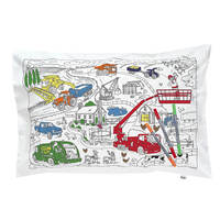 Colour and Learn Working Wheels Pillowcase additional image
