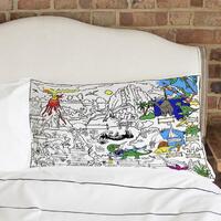 Colour and Learn Dinosaur Pillowcase additional image