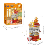 Garfield Popcorn Machine Model Building Kit 248pcs additional image
