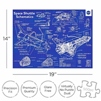 NASA Shuttle Schematics 500pc Jigsaw Puzzle additional image
