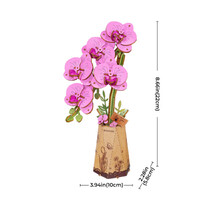 Rowood Purple Moth Orchid Wooden Bloom Craft Kit additional image