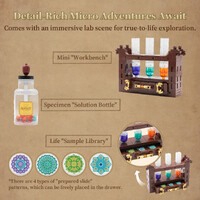 Retro 19th Century Microscope Replica Construction Set 1107pcs additional image