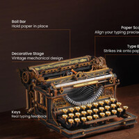ROKR Mechanical Models Classic Typewriter additional image
