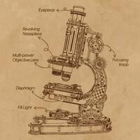 ROKR Microscope Mechanical Wooden Kit additional image