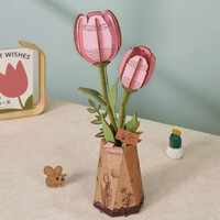 Rowood Pink Tulip Wooden Bloom Craft Kit additional image