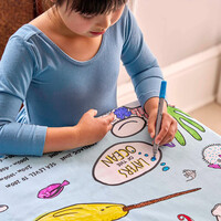 Colour and Learn Under the Sea Tablecloth additional image