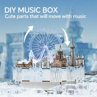 Snow World 3D DIY Rotating Music Box Kit additional image