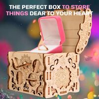 Secret Treasure Wooden Puzzle Box additional image
