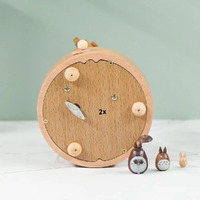 Three Wandering Totoros Wooden Music Box additional image