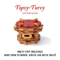 Topsy Turvy Wine Bottle Brainteaser additional image