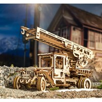 UGears Fire Truck Wooden Model Kit additional image