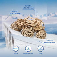 UGears Tracked Off Road Vehicle Wooden Model Kit additional image