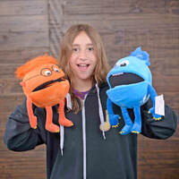 Orange Baby Monster Puppet additional image