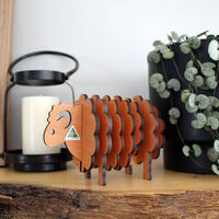 3D Sheep Wooden Coaster Set additional image