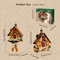 Retro Series Cuckoo Clock Construction Kit 2163pc additional image