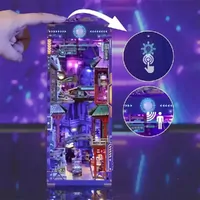 Cyber City 3D Wooden Puzzle DIY Book Nook Kit additional image
