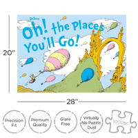 Dr Seuss Oh The Places You'll Go 1000pc Jigsaw Puzzle additional image