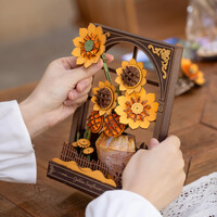 Rowood Golden Sunflower Wall Art 3D Wooden Puzzle additional image