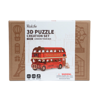 Rolife London Tour Bus 3D Wooden Kit additional image