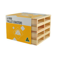 Mini Wooden Pallet Coasters 4 Pack additional image