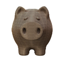 Piggy Money Bank 3D Cardboard Puzzle additional image