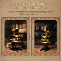 Retro 19th Century Microscope Replica Construction Set 1107pcs additional image