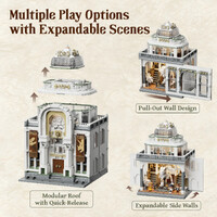 Retro Series Dinosaur Museum Construction Set additional image