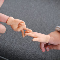 Rock Paper Scissors Mini Finger Hand Puppets 3 Pack additional image