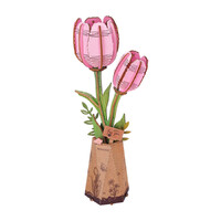 Rowood Pink Tulip Wooden Bloom Craft Kit additional image