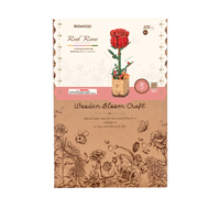 Rowood Red Rose Wooden Bloom Craft Kit additional image
