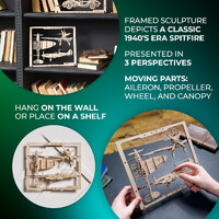 UGears Fighter Aircraft 2.5D Wooden Puzzle Kit additional image