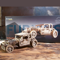 UGears Hot Rod Furious Mouse Wooden Model Kit additional image