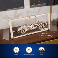 UGears Roadster MK3 2.5D Wooden Puzzle Kit additional image