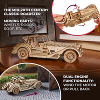 UGears Sports Car Rapid Mouse Wooden Model Kit additional image