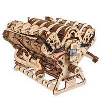 UGears V8 Engine Wooden Model Kit additional image